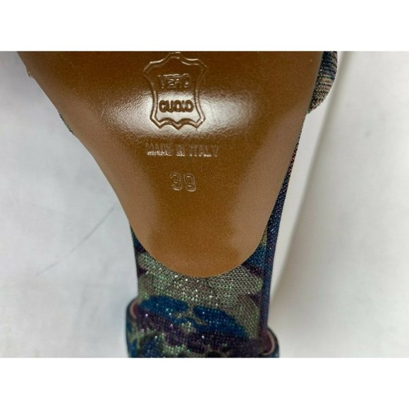 Missoni Luxurious Heels Open Toe Shiny Multicolor Sandals Shoes Heels Sz 39 (8) - Picture 11 of 12